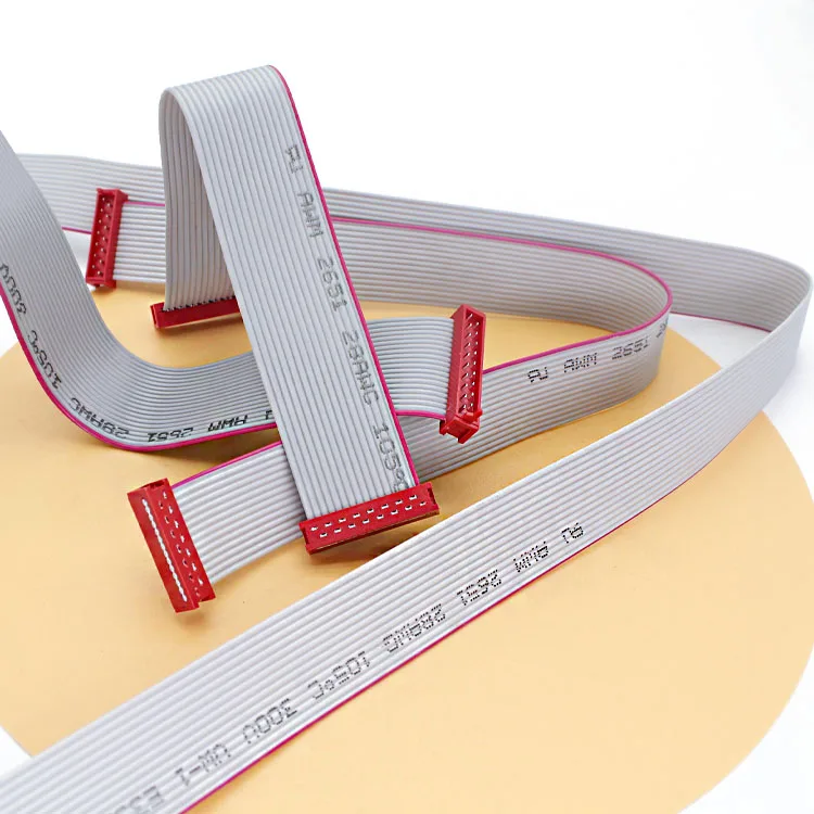 Плоский кабель 44P с разъемом Idc Micro Match 2,54 мм 1,27 мм 2 мм Шаг 26pin 2*20 16 30 40 64 10 Pin Idc Ленточные кабельные разъемы