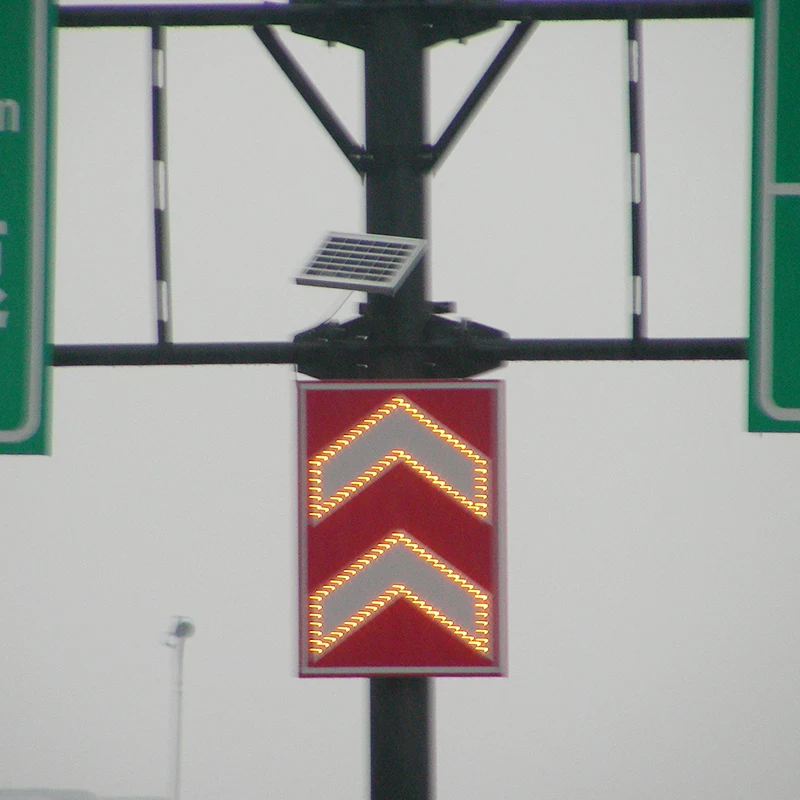 custom reflective safety electronic flashing led stop arrow road warning traffic sign board warning traffic sign