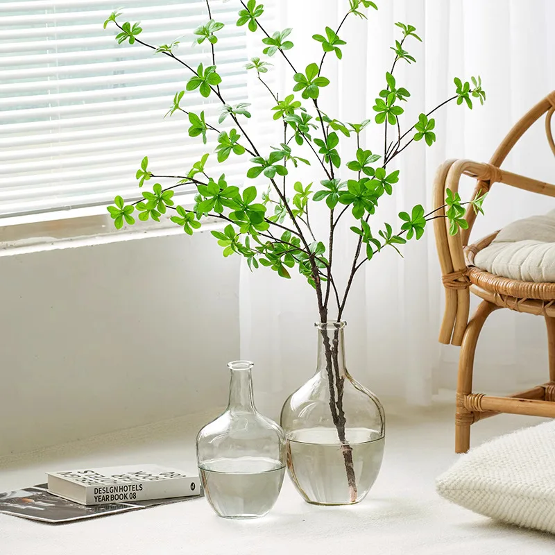 High Quality Customized Transparent Cylinder Glass Vase Elegant Floor Vase for Home Decoration Best Price Wholesale