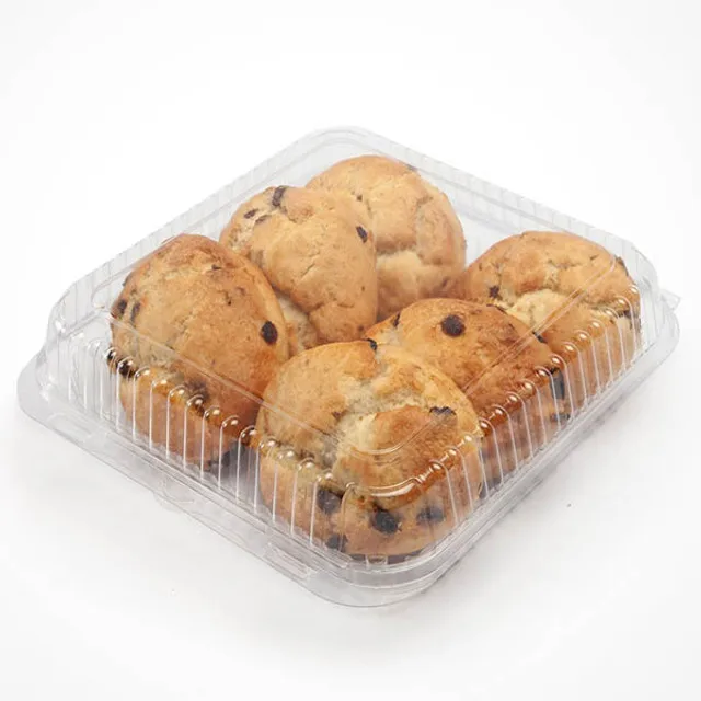 Custom Size Stackable BPA Free Crush Resistant Seal PLA Bioplastic Plastic Clamshells Package