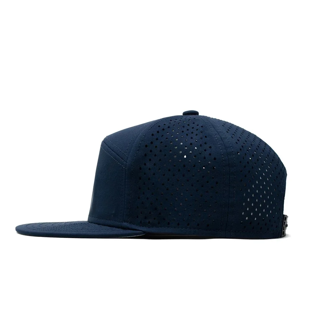 Custom Logo 5/6/7 Panel Flat Bill Hip Hop Luxury Snapback Caps Waterproof Laser Cut Hole Perforated Hat