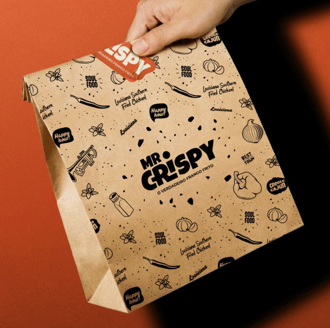 Factory Wholesale Price Customized Size Eco Friendly Durable Takeout Food Kraft Shopping Paper Bag