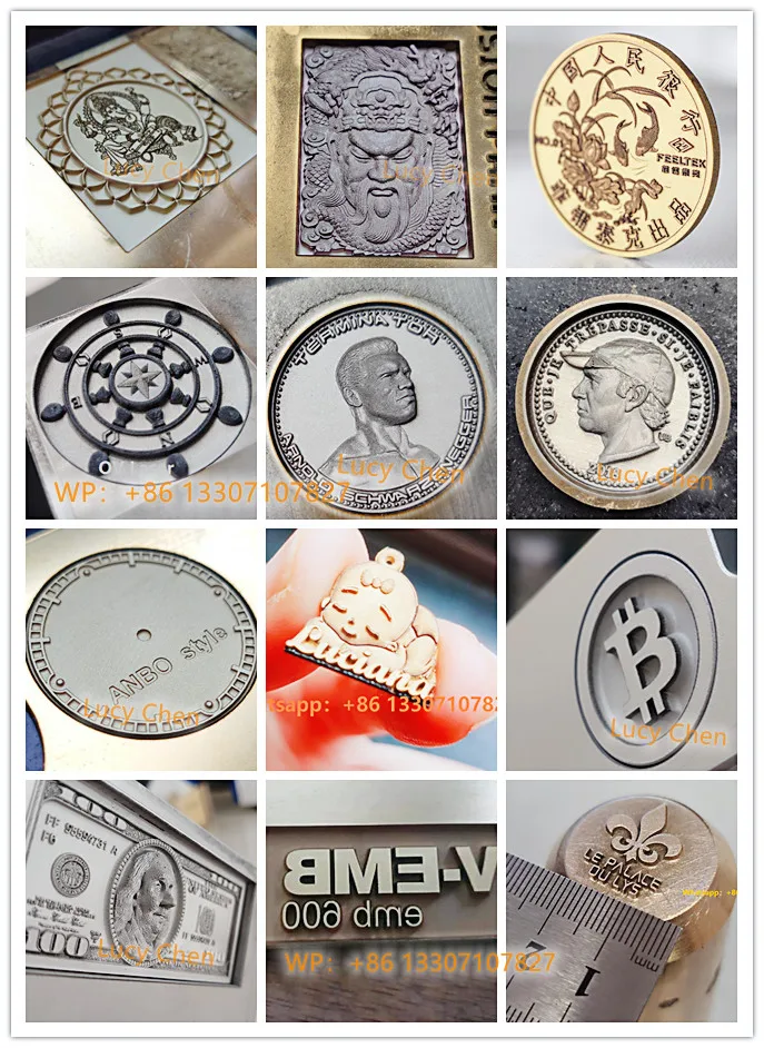 Dynamic 3d laser engraving machine fiber laser 3D metal mold jewelry relief engraving  60W 100W JPT MOPA M7 3D Laser Engraver