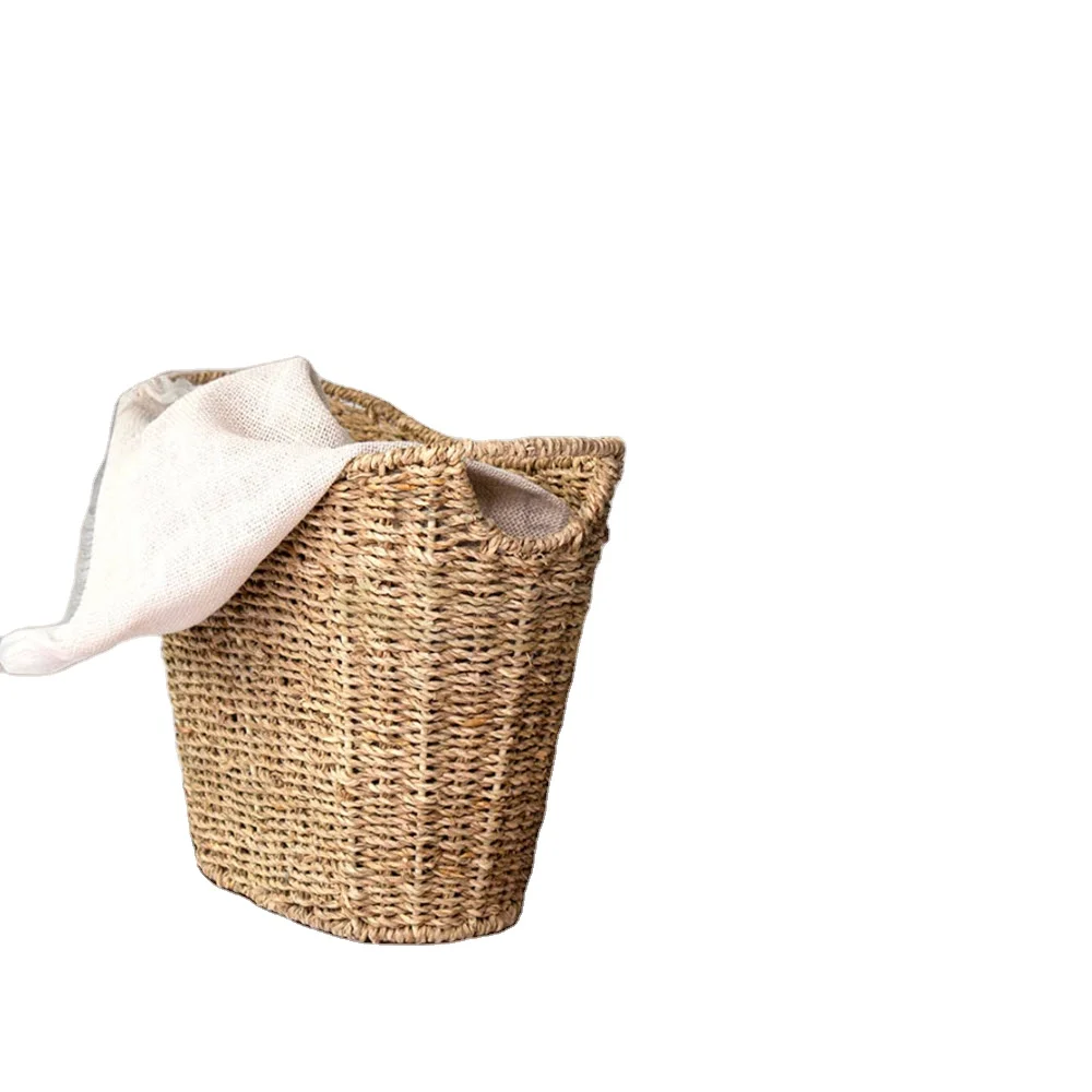 Hot selling wholesale shopping basket hand woven baskets wicker storage basket from Viet Nam 2021