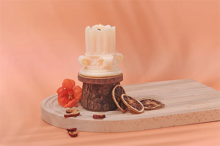 Wholesale Customized Personalized Candle Sets Gifts Luxury Novelty Roman Column Scented Candle For Home Deco