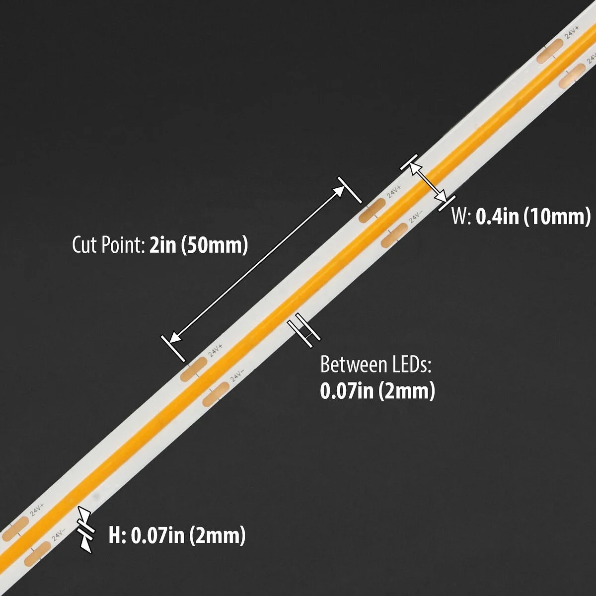 Настраиваемые полосы Cob тонкая светодиодная полоса 5 мм COB 384 светодиодов/м мягкая гибкая световая 12 В/24 В постоянного тока Теплый Холодный белый свет светодиодные Dotfree