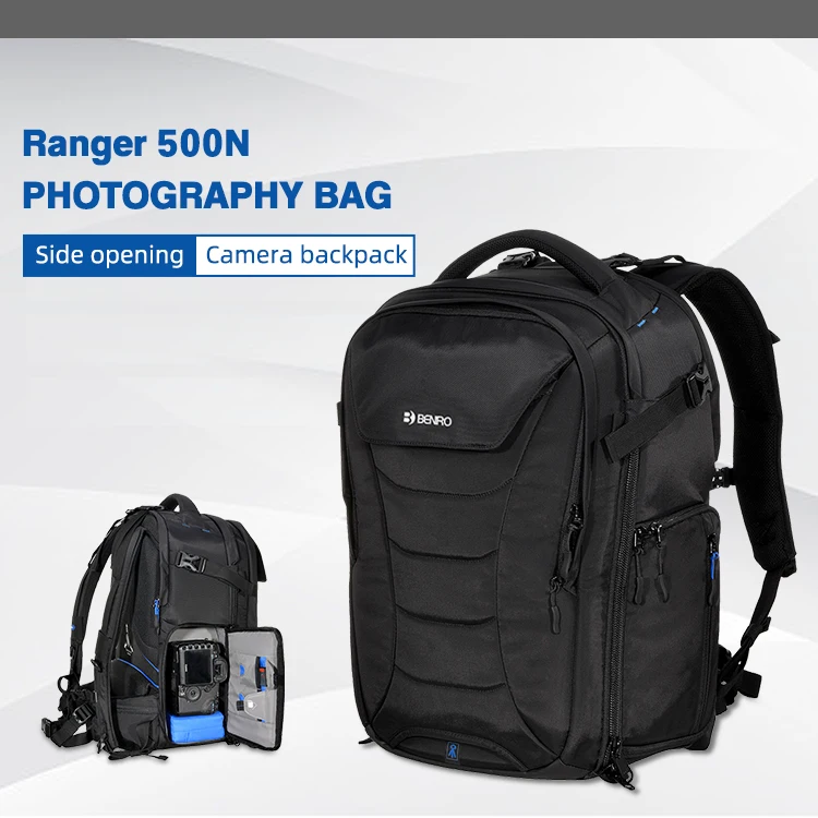 Benro Large Capacity Camera Backpack Travel Portable Camera Bag Waterproof Scratch-Proof Dual Shoulders Camera Bag