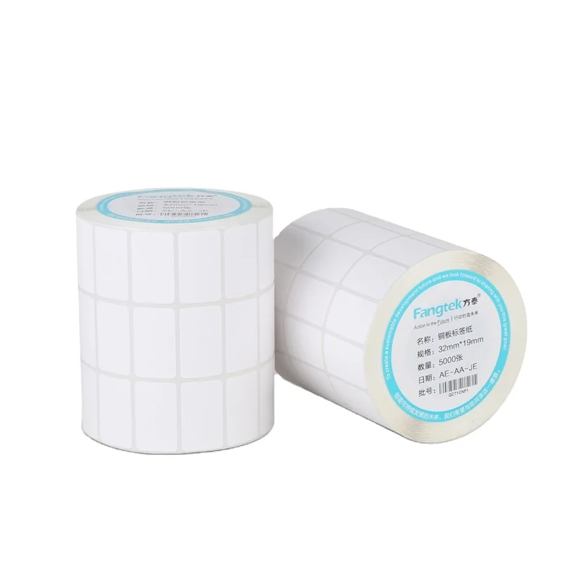 custom barcode label roll sticker self adhesive paper direct thermal label