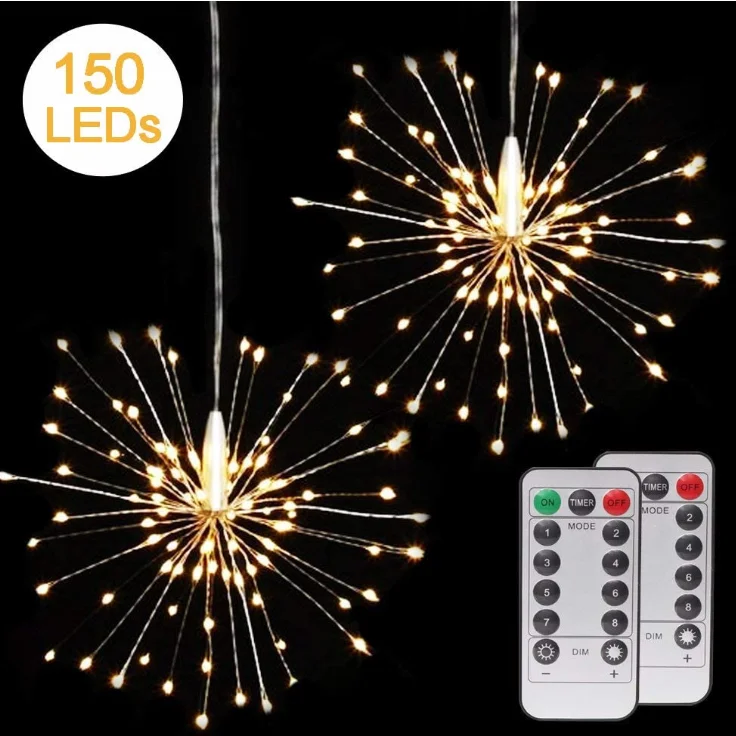 
Household Protective LED Firework Starburst Christmas Lamp 