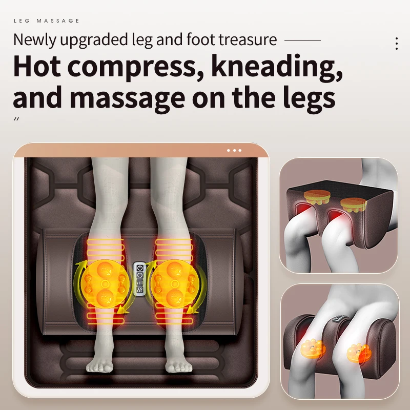 The latest model for 2024 domestic Electric massage mattress full body backrest car seat massager cushion vibrating massage mat