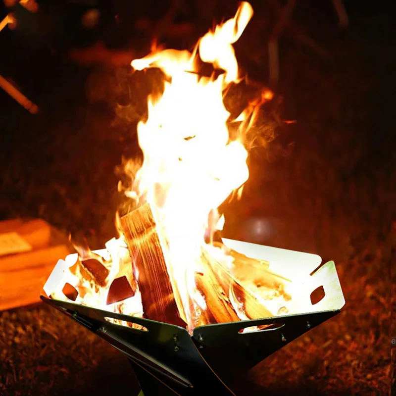 
outdoor camping burner barbecue wood stove folding winter outdoor camping burner 