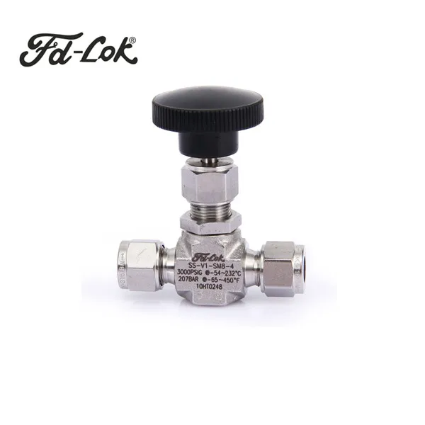 needle valve regulating stem Swagelok type needle valve integral bonnet needle valve SS 316