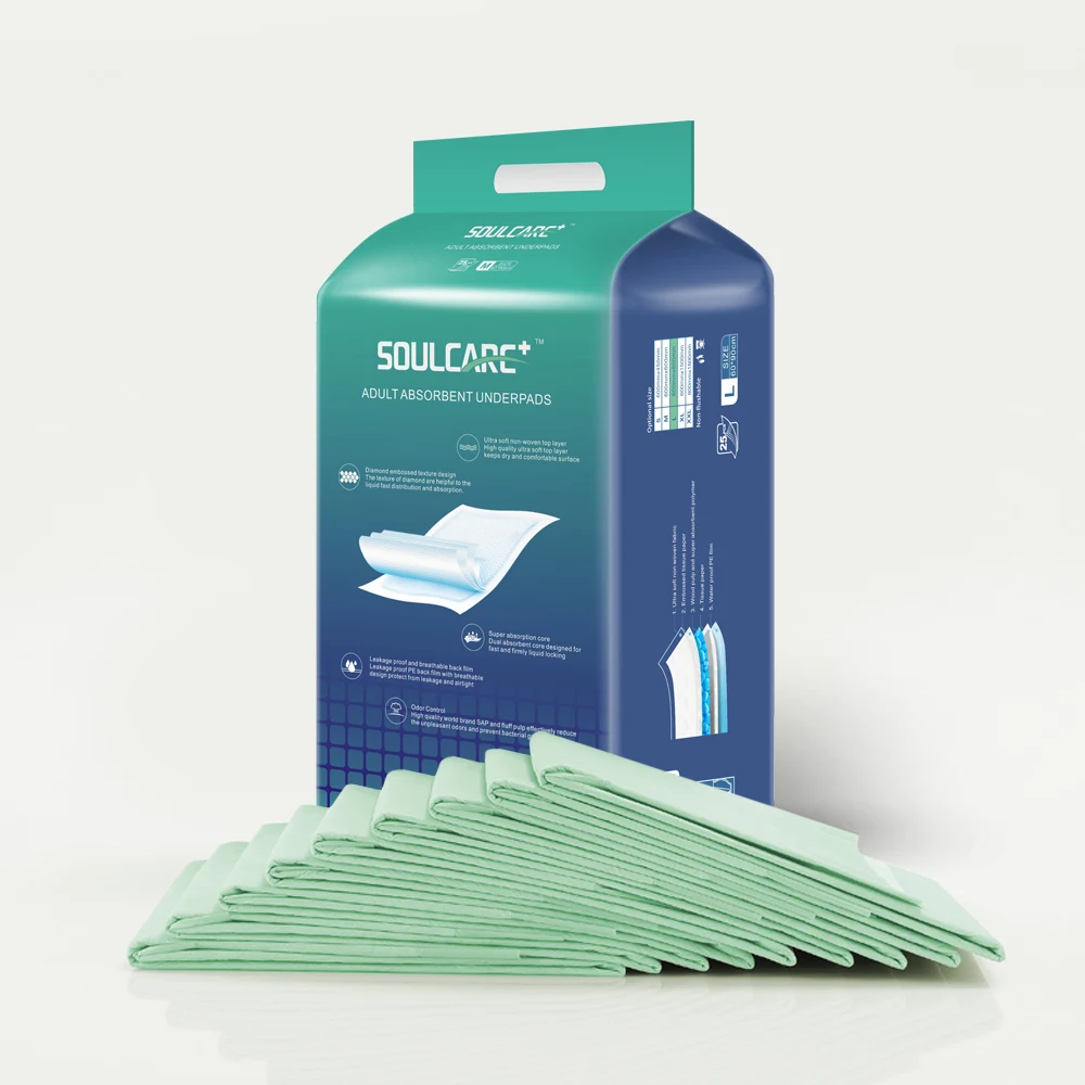 
OEM Adult Disposable Incontinence Absorbent under pad 60x90 Free Sample Hospital 