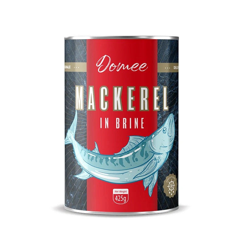 Hot Sale Wholesale Halal Kosher Approved Factory Price Canned Food Canned Fish Canned Mackerel in Brine