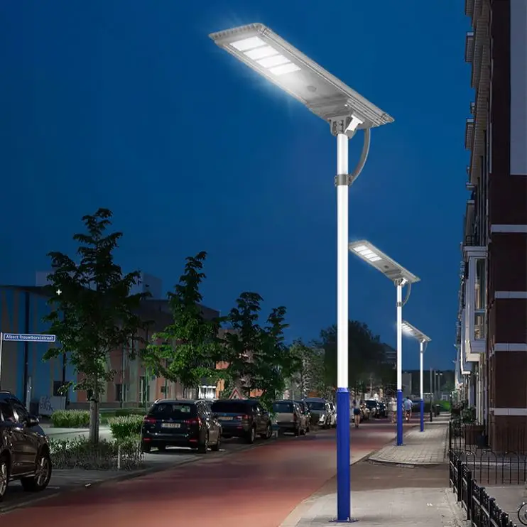 Low Price Aluminum Highway Rainproof IP66 40W 50W 60W 80W 100W 120W All In One Solar Led Streetlight