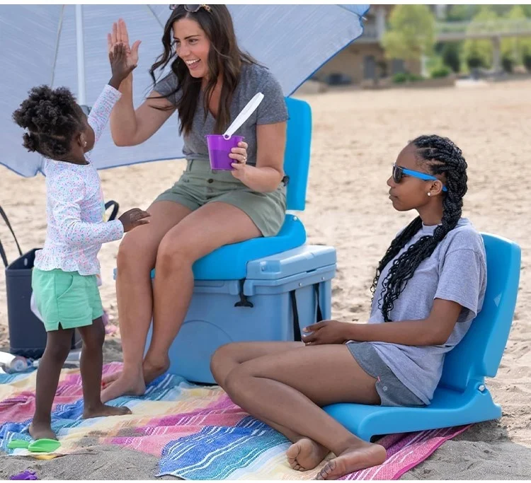 Outdoor Patio Beach Poolside Lounge Chair Lightweight Boat Yacht Plastic Floor Flip Seat