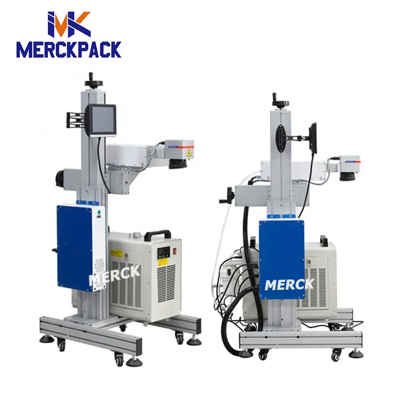 30W Laser Date Printer for Sale Laser Printer for Plastic Bottle /Metal