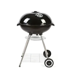 Factory Sale Outdoor Black Kettle Charcoal Grill with 1-touch cleaning system