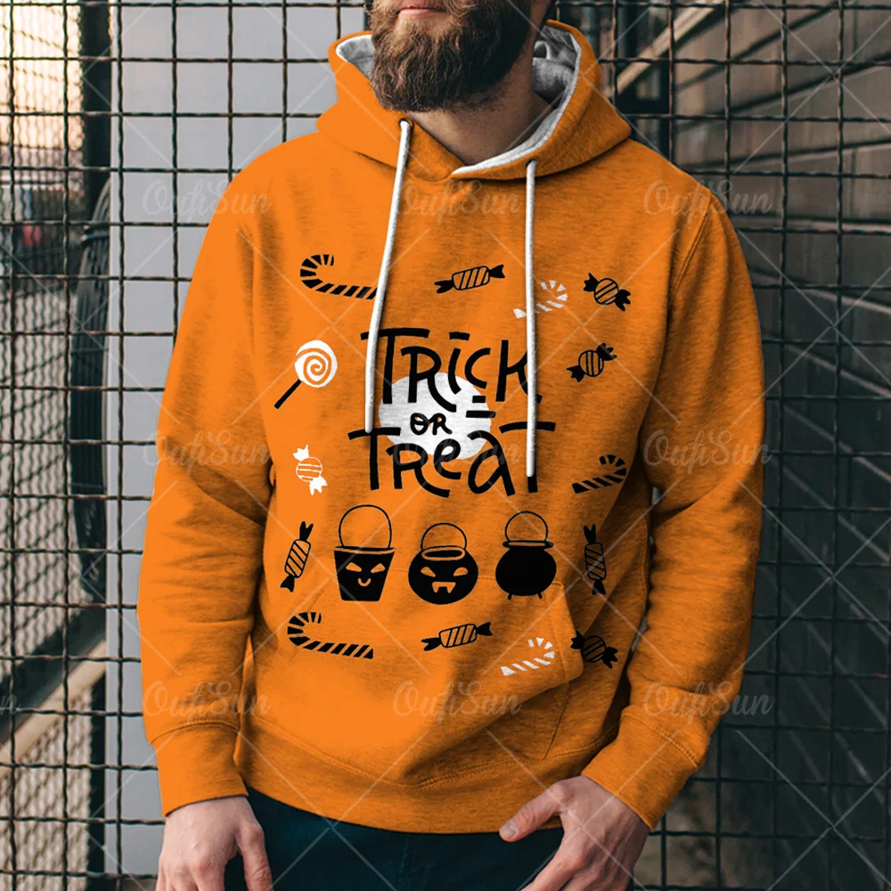 Европейская и американская перекрестная Мода 3D свитер с принтом головы тыквы для Хэллоуина Мужская свободная Спортивная Толстовка