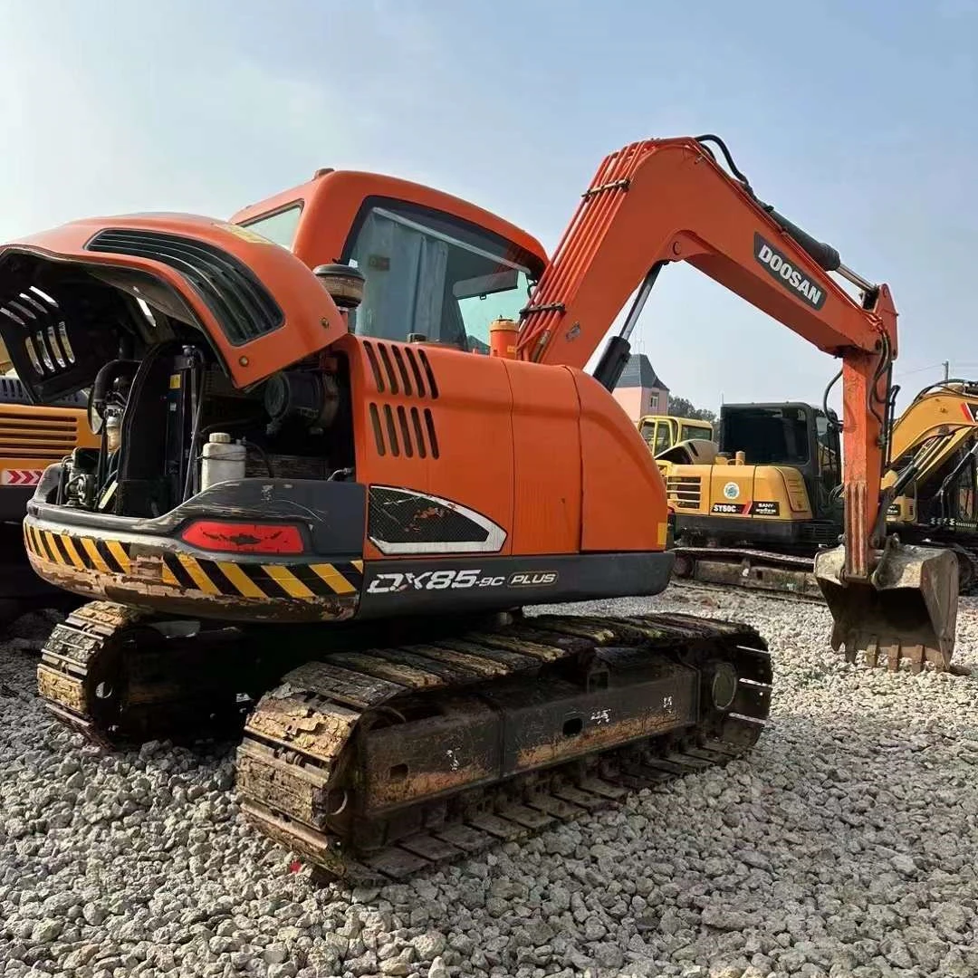 Doosan DX85-9C золотой гидравлический экскаватор первоклассный Подержанный строительный сельскохозяйственный инвентарь насос для двигателя Yanmar