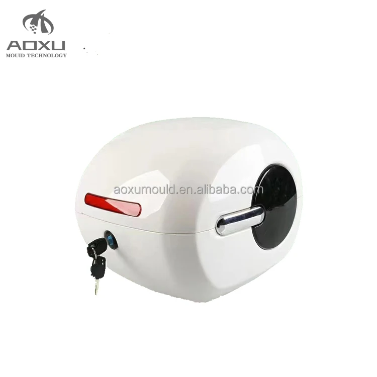 Plastic Motorcycle Helmet Storage Case Injection Mold Plastic Tail Box Mould