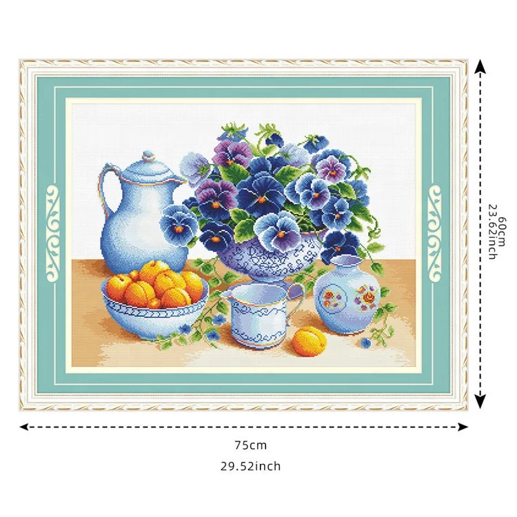 
Wholesale Square Plate Embroidery Beginner Kits Handmade Craft Home Decoration Cross-stitch Kits 