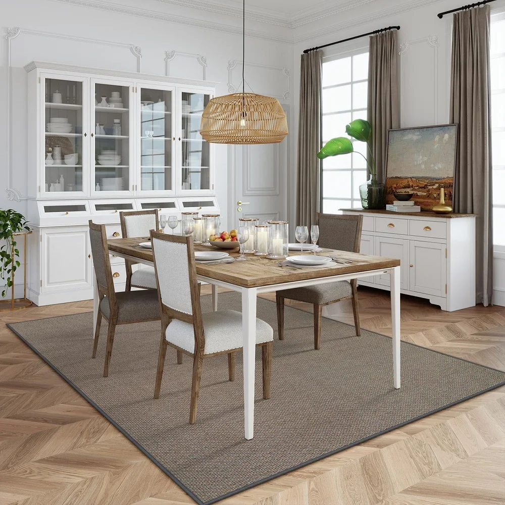 (chakme) quick dry alfombra de yute alfombras de mimbre alfombras para sala y comedor grades