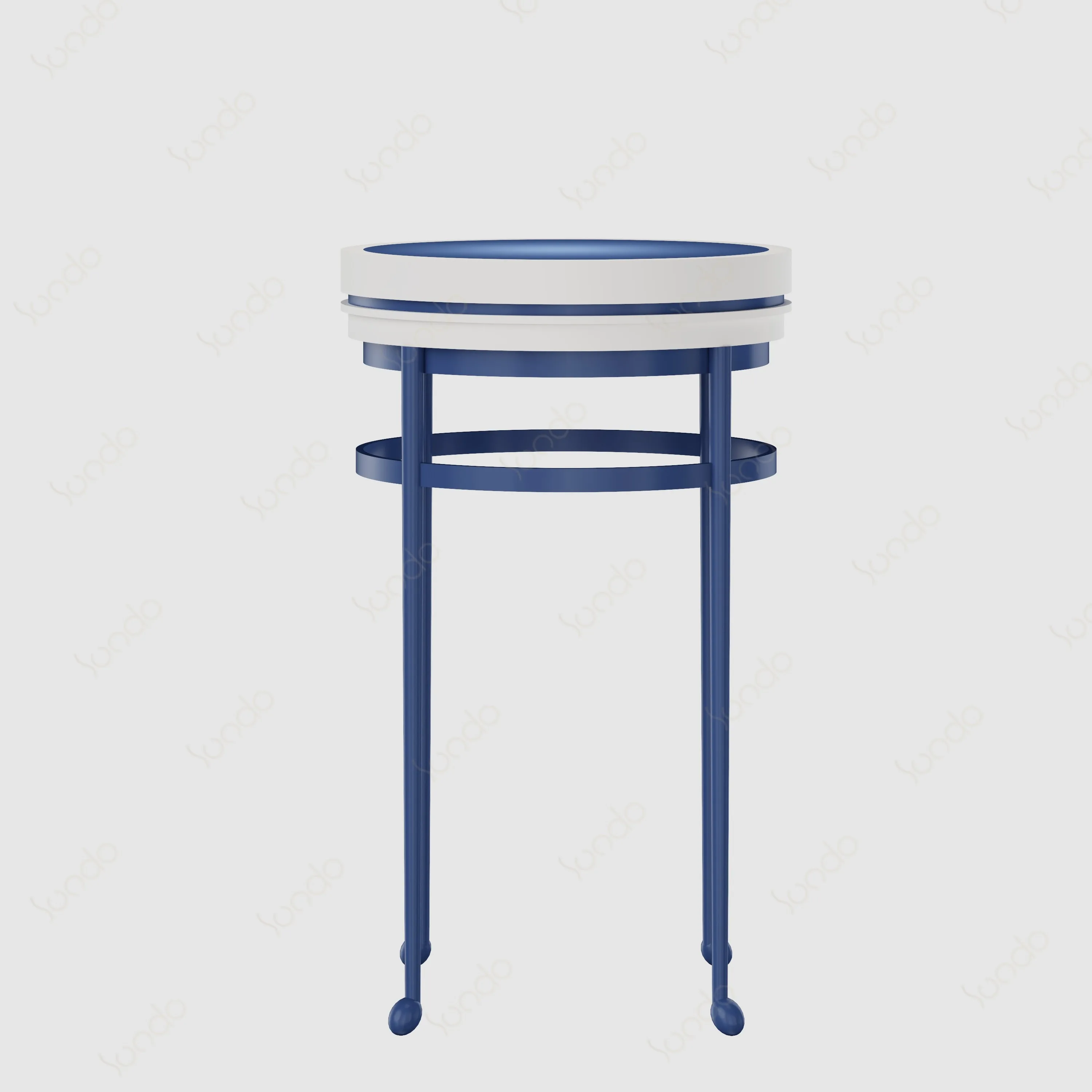 Wholesale High Quality glass jewelry counter Elegant blue wall jewellery cabinet jewelry display showcase design