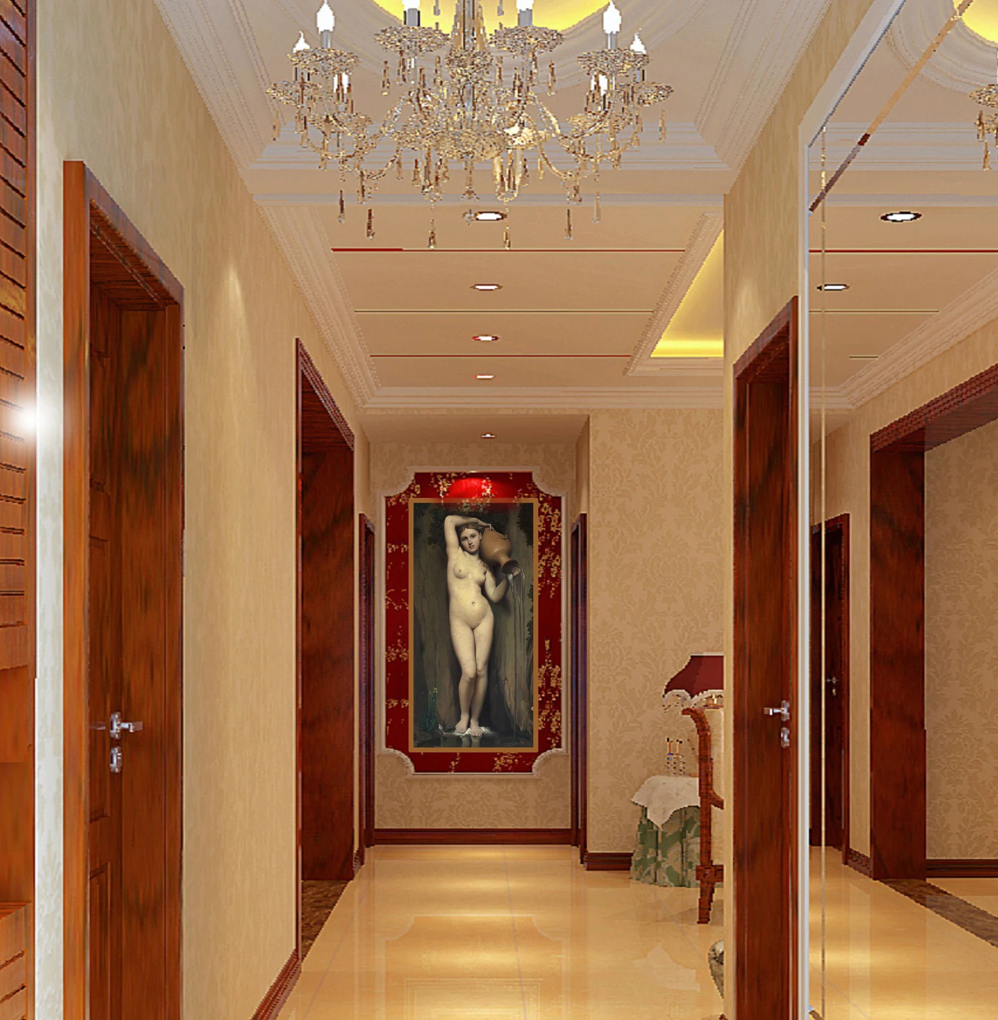 European style living room worldrenowned paintings vintage oil paintings art pieces sexy figures nude women decorative paintings