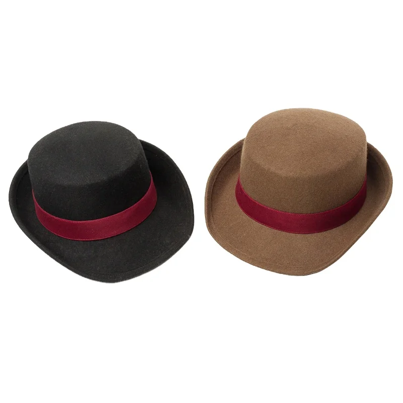 new Fashion women ladies 100% australia wool felt madam hat Uniform hats professional flight attendant officers hat