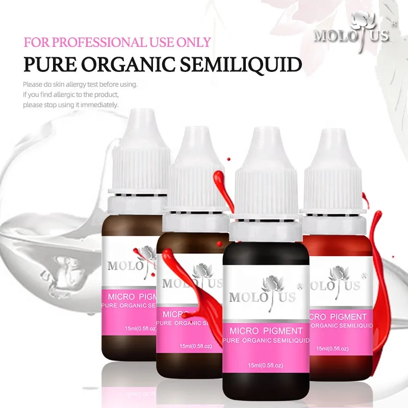  Original Pure PMU Pigment Easy To Color 15ML Tattoo Microblading Ink for Lip and