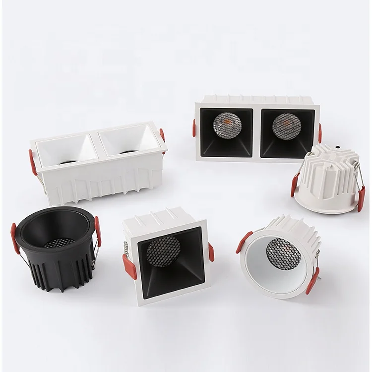 China Supplier Custom Wifi App Dali 2.4G 0-10V Remote Control Double Head 12W 18W 20W Showcase  Cob Spotlight