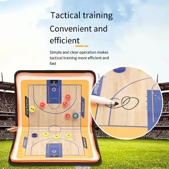 Professional foldable basketball tactics board portable coaching board for basketball training