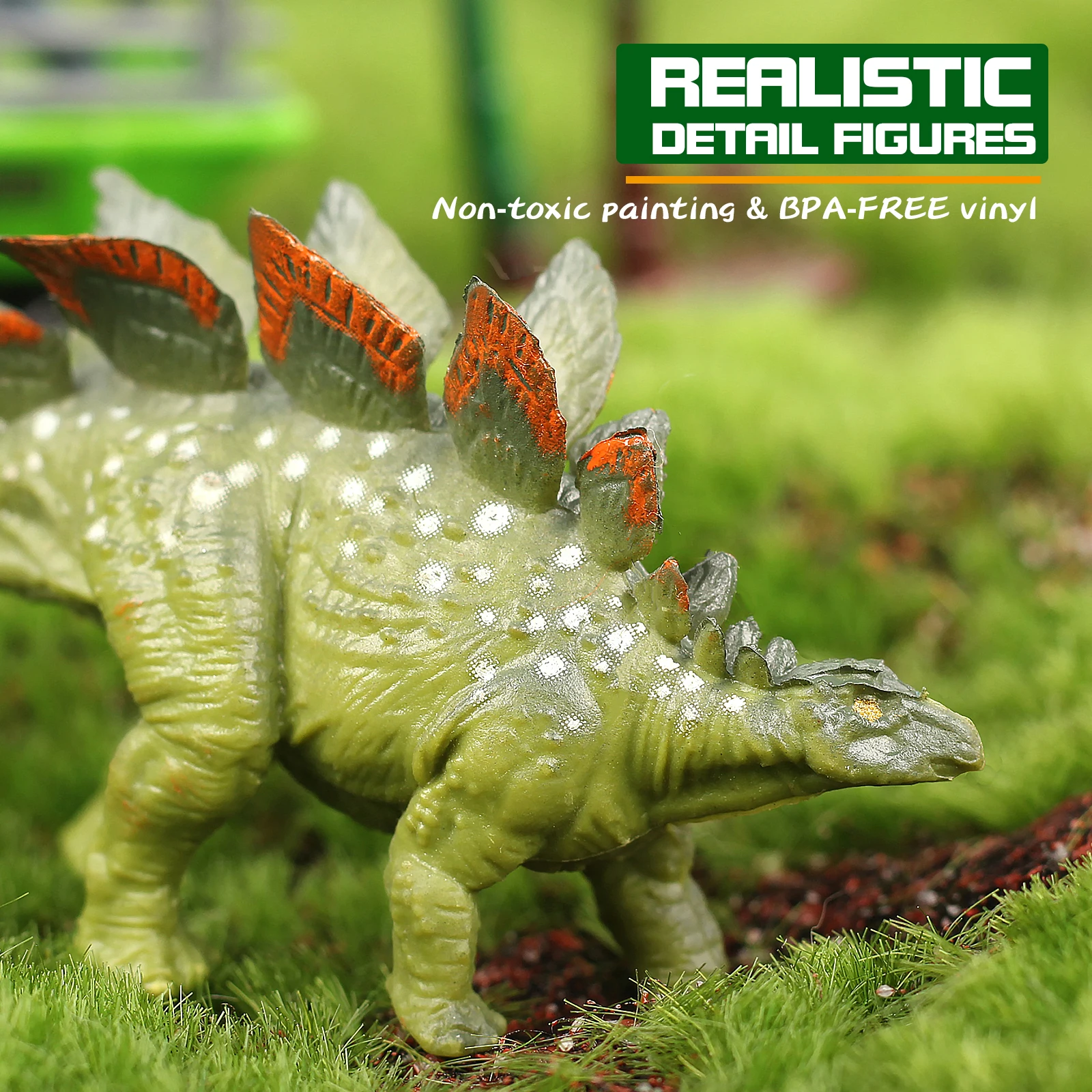 Sunq Factory Wholesale 8Pcs Plastic Dinosaur Figures Play Toy Models Set 3D Plastic Toy Molds Dinosaur Toys For 3 Year Old Boys