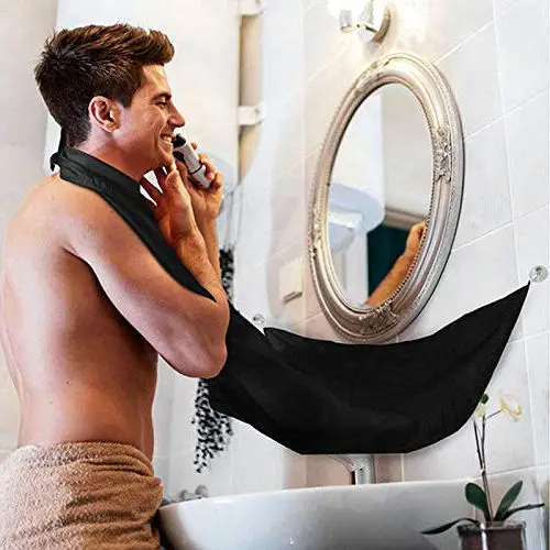 Factory Custom new male beard shaving apron care clean hair adult beard cape shave apron,shaving