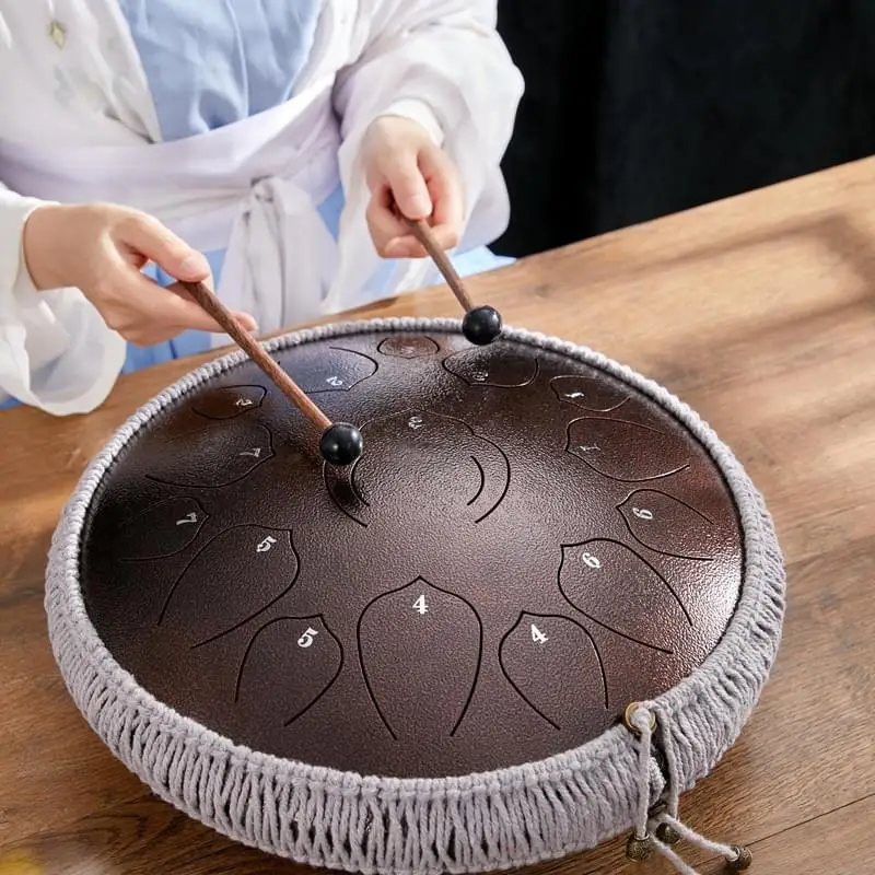 latest shenzhen hadpan tongue drum C major 15 notes 14inch multiple color options