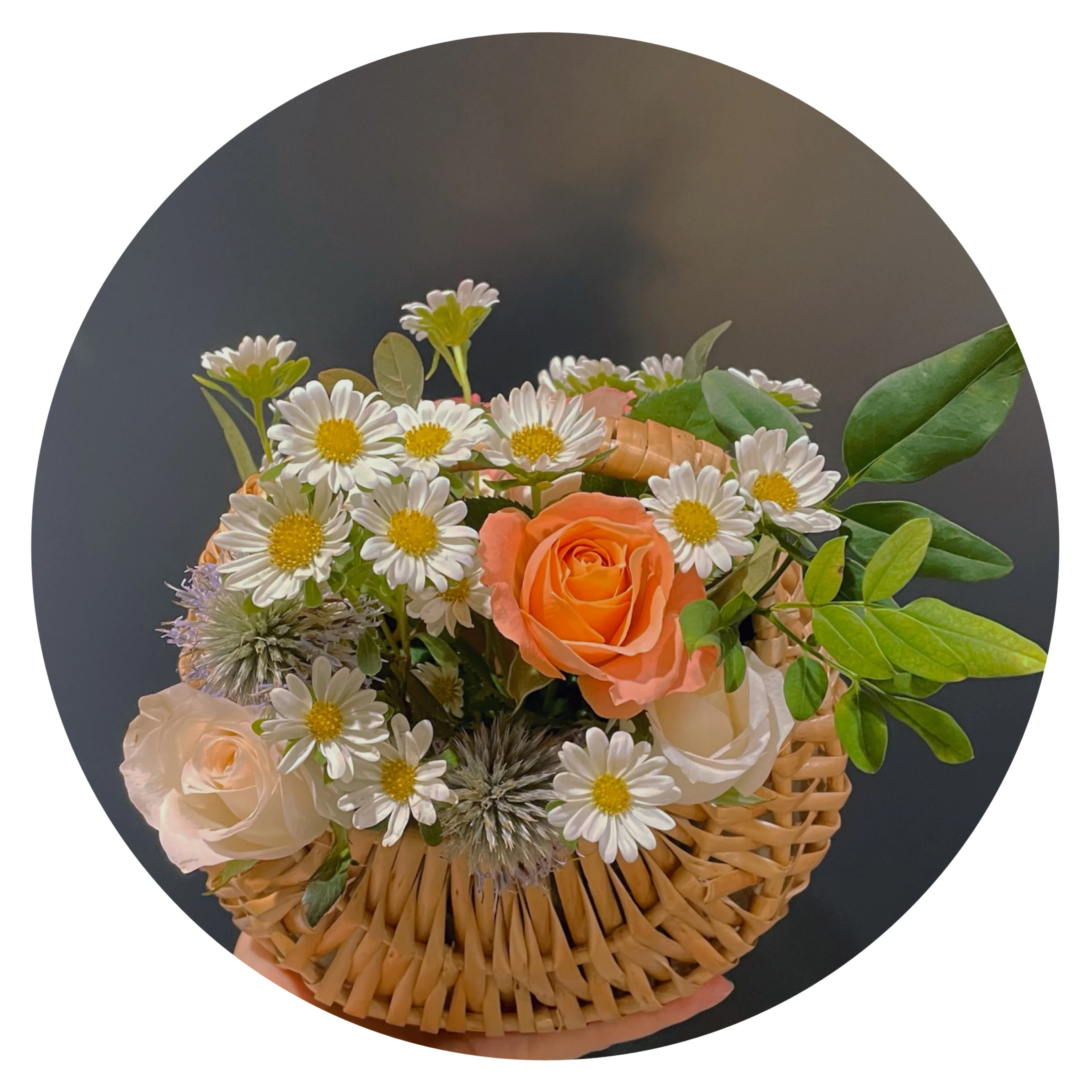 Yuhuiting flower mini hand-held flower basket