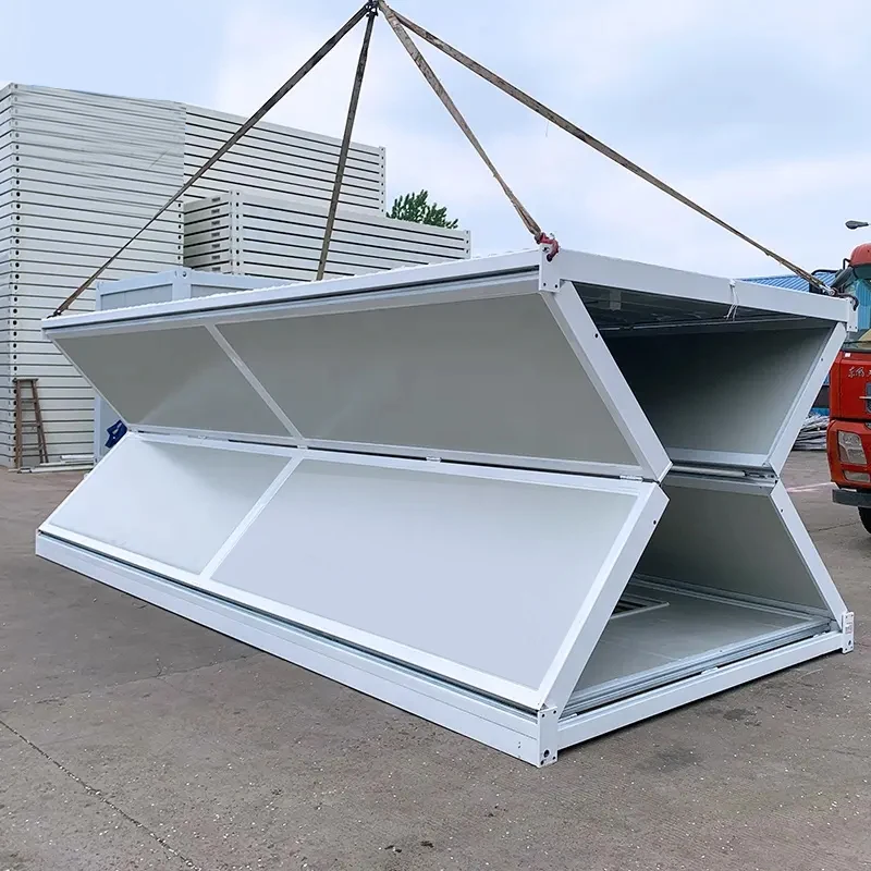 Factory Price Folding Small Container Home Office Folding Modular Home 20ft Folding Container House Made In China