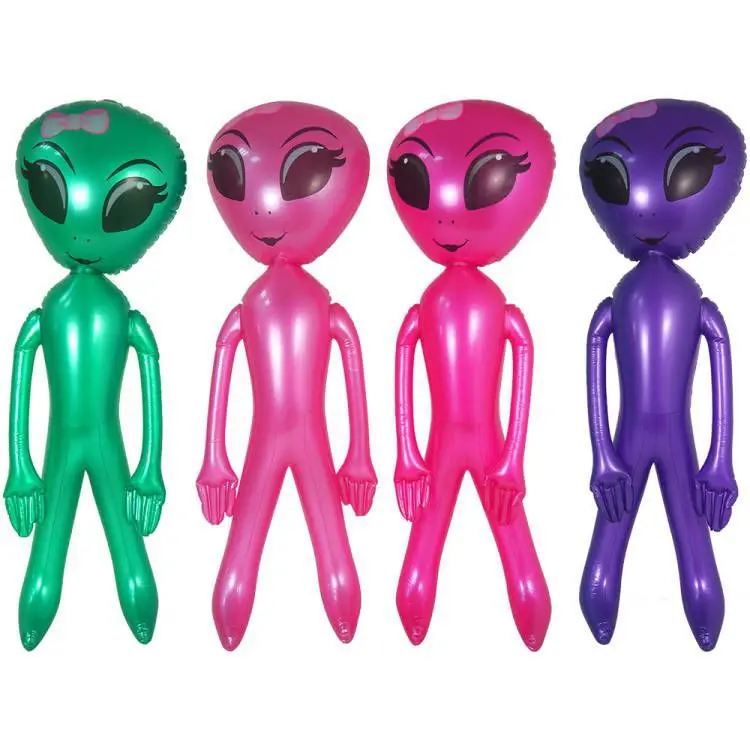 Big Size Eco-friendly PVC Inflatable Green Alien Toys Kids Inflatable Toys for Kids