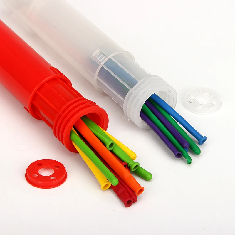 professional long balloon air pump one way hand push twist balloon inflator air pump