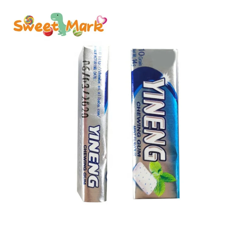Halal candy crispy skin chewing gum fresh breath fruit bubble gum