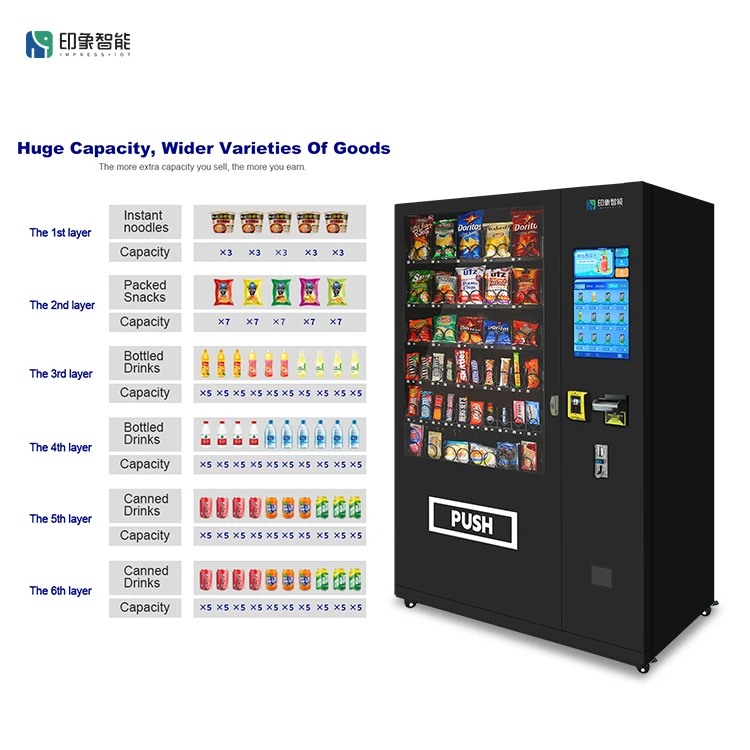 Wholesale Vending Machines with Credit Card Payment System Vending Machine NAYAX Vending Machine for Sale