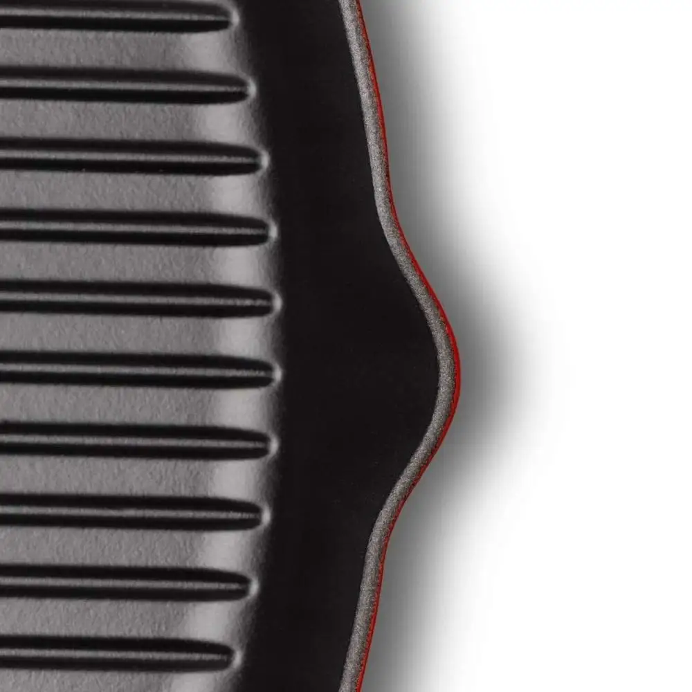 Rectangular Enamel Cast Iron Electric Griddle With Loop Handle