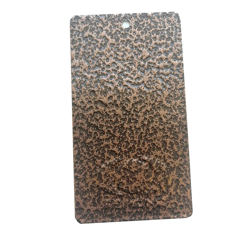 Hammered metal texture spray paint antique brass electrostatic powder coating for metal door