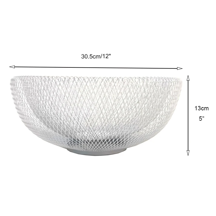 Metal Wire Fruit Storage Basket Mesh Food storage Organizer Decorative Table Mesh Fruit Bowls Holder