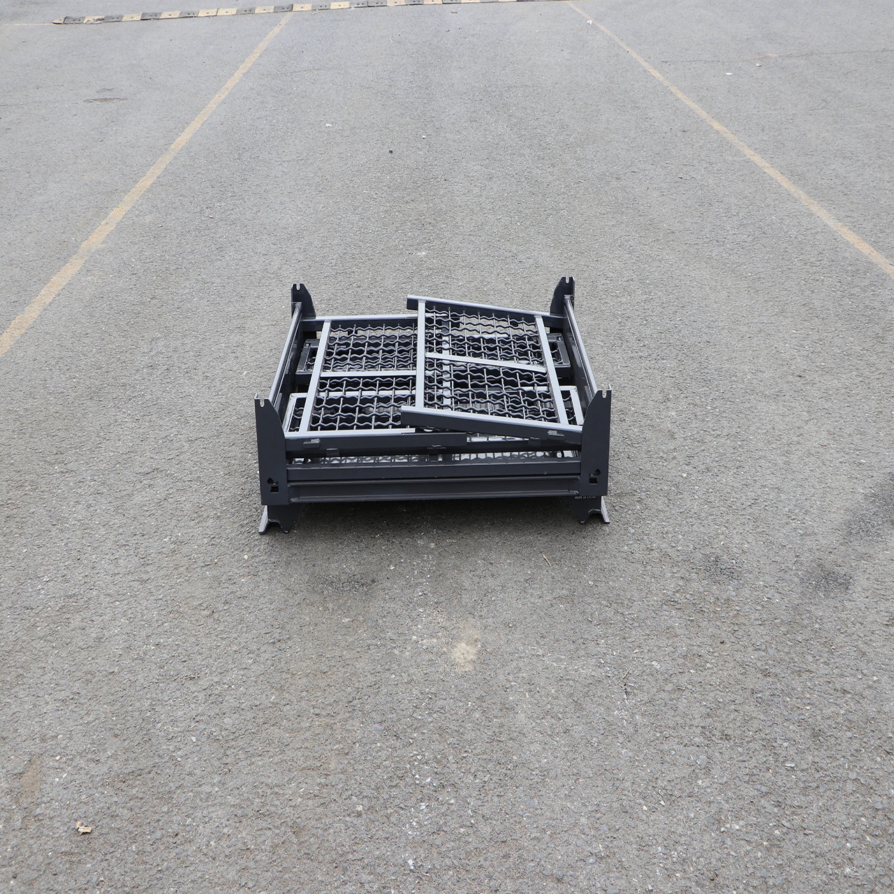 Индивидуальные сверхмощные контейнеры из оцинкованной проволоки с порошковым покрытием корзина клетка для крепления Запираемый Складной