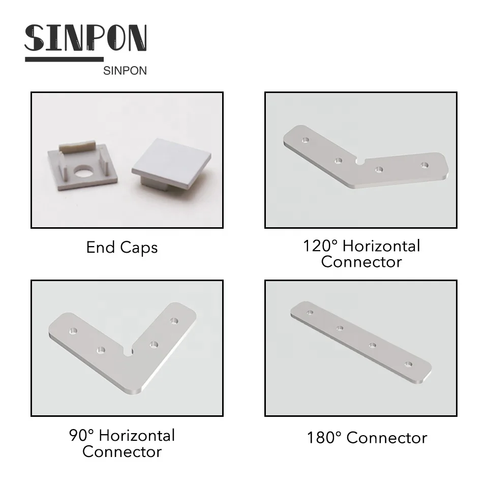 ALU19119 18.5mm * 119mm Led Aluminum Profile