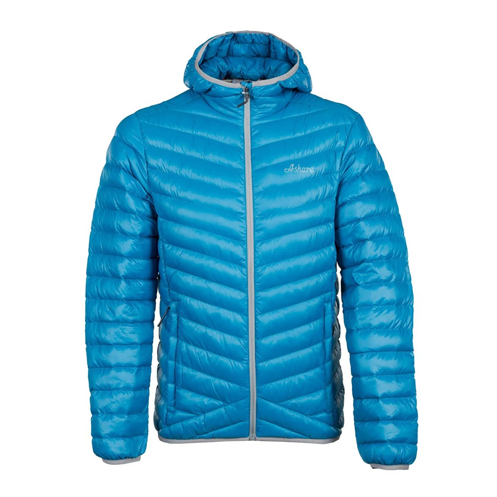 
Brand oem down jacket winter slim fit waterproof hooded black puffer jacket 