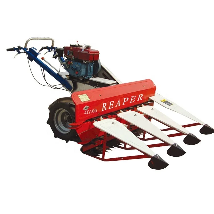 Farm use Mini Rice Wheat Crop Grain combine reaper harvester Machine