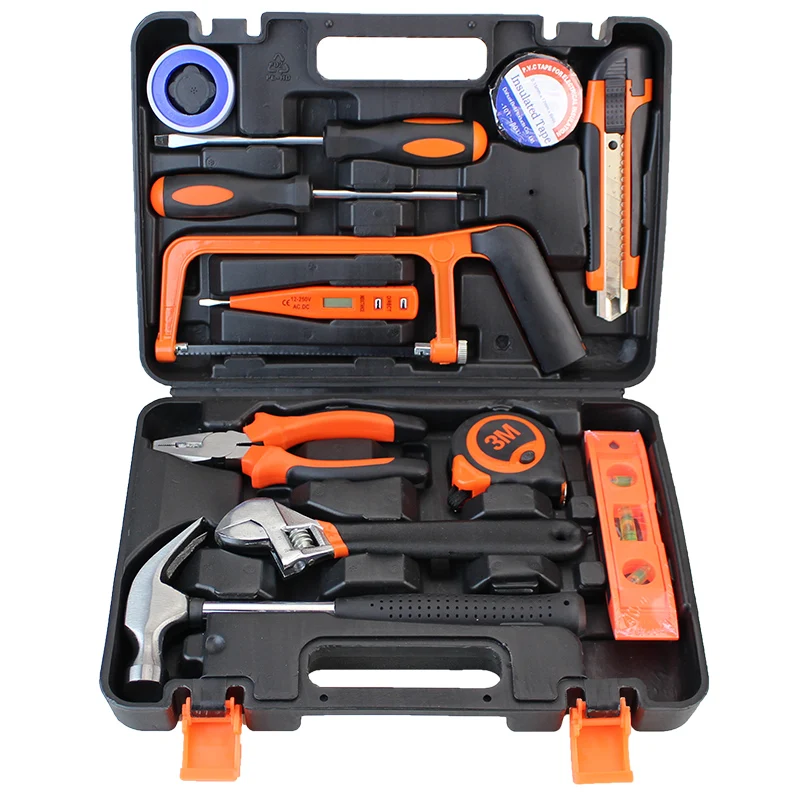 13PCS High Quality Household Professional Repair Home Tool Box Set Hardware Hand Tool